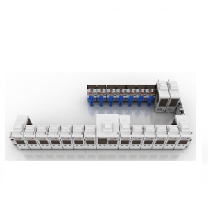 What are the power and air supply requirements for an automatic film sticking machine?
